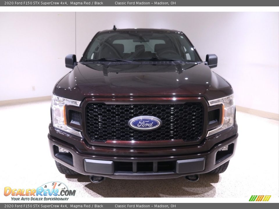 2020 Ford F150 STX SuperCrew 4x4 Magma Red / Black Photo #2
