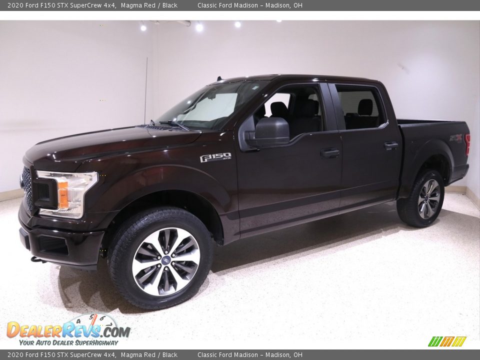 2020 Ford F150 STX SuperCrew 4x4 Magma Red / Black Photo #3
