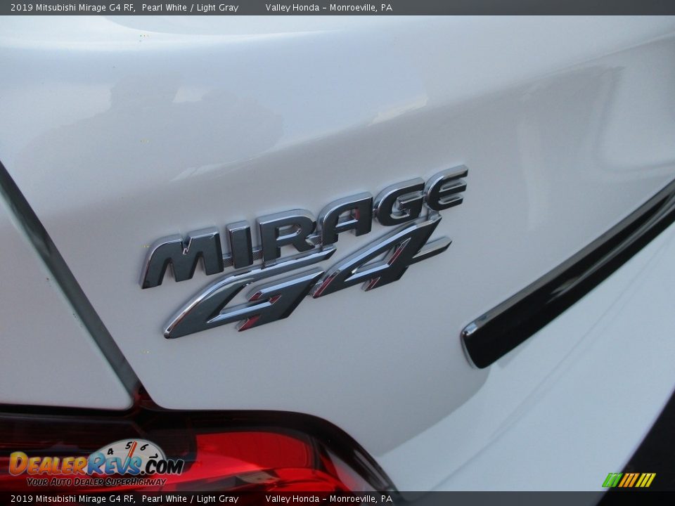 2019 Mitsubishi Mirage G4 RF Pearl White / Light Gray Photo #4