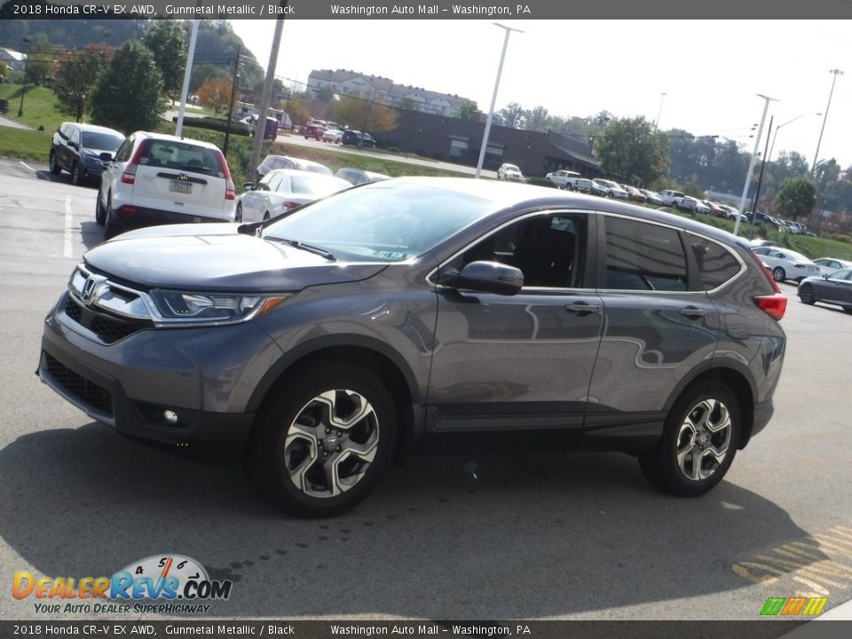 2018 Honda CR-V EX AWD Gunmetal Metallic / Black Photo #6