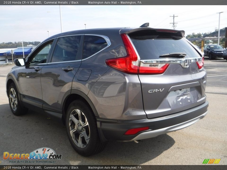 2018 Honda CR-V EX AWD Gunmetal Metallic / Black Photo #8