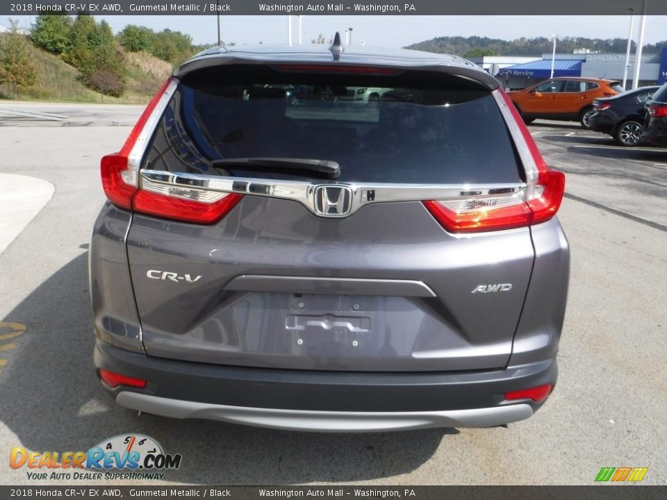 2018 Honda CR-V EX AWD Gunmetal Metallic / Black Photo #9