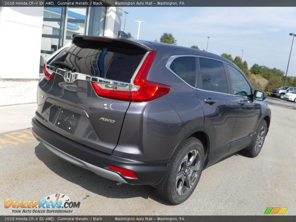 2018 Honda CR-V EX AWD Gunmetal Metallic / Black Photo #10