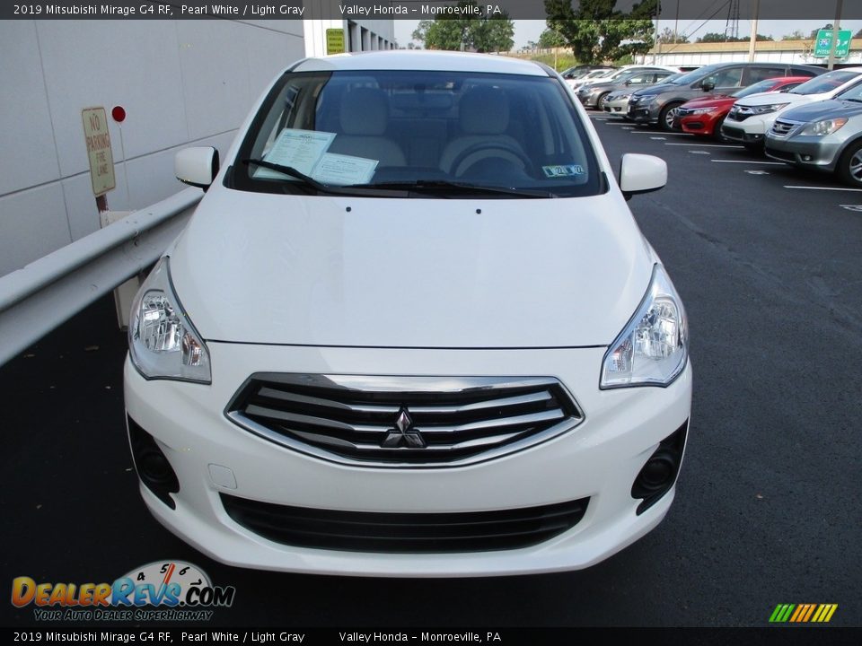 2019 Mitsubishi Mirage G4 RF Pearl White / Light Gray Photo #9