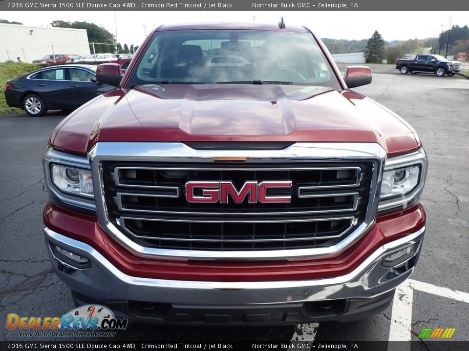 2016 GMC Sierra 1500 SLE Double Cab 4WD Crimson Red Tintcoat / Jet Black Photo #3