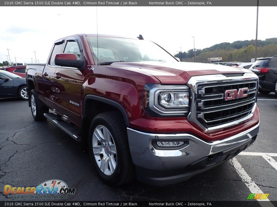 2016 GMC Sierra 1500 SLE Double Cab 4WD Crimson Red Tintcoat / Jet Black Photo #4