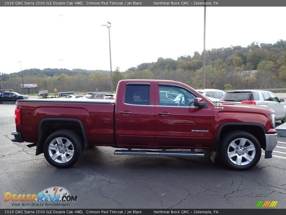 2016 GMC Sierra 1500 SLE Double Cab 4WD Crimson Red Tintcoat / Jet Black Photo #5