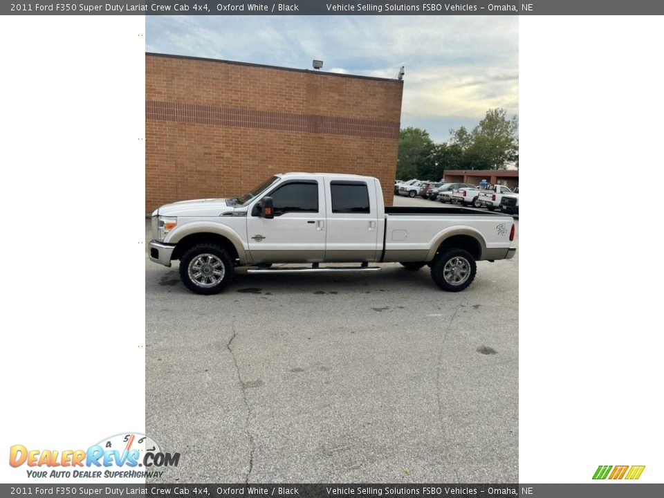 2011 Ford F350 Super Duty Lariat Crew Cab 4x4 Oxford White / Black Photo #9