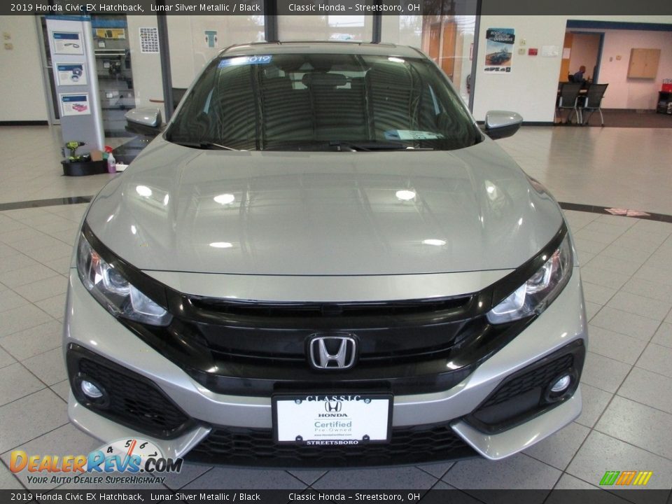 2019 Honda Civic EX Hatchback Lunar Silver Metallic / Black Photo #2