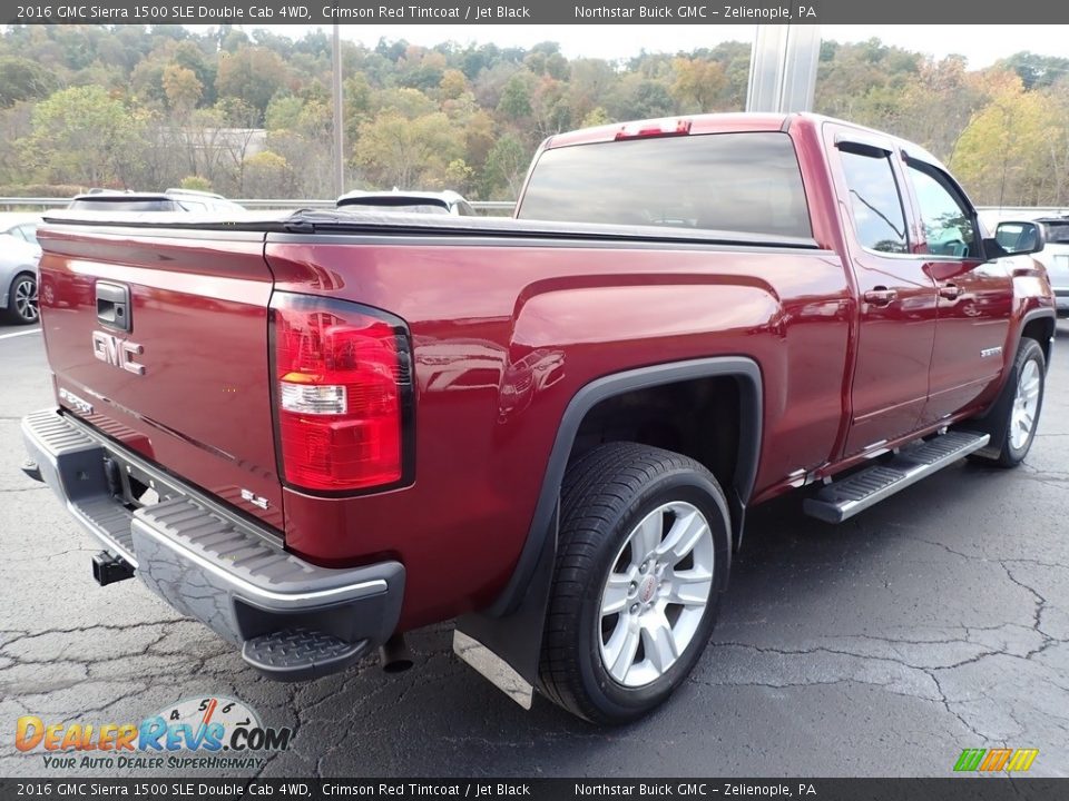 2016 GMC Sierra 1500 SLE Double Cab 4WD Crimson Red Tintcoat / Jet Black Photo #9