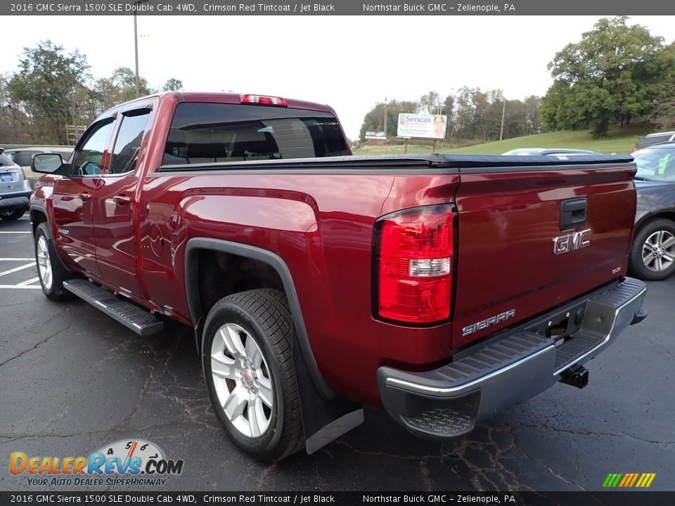 2016 GMC Sierra 1500 SLE Double Cab 4WD Crimson Red Tintcoat / Jet Black Photo #11