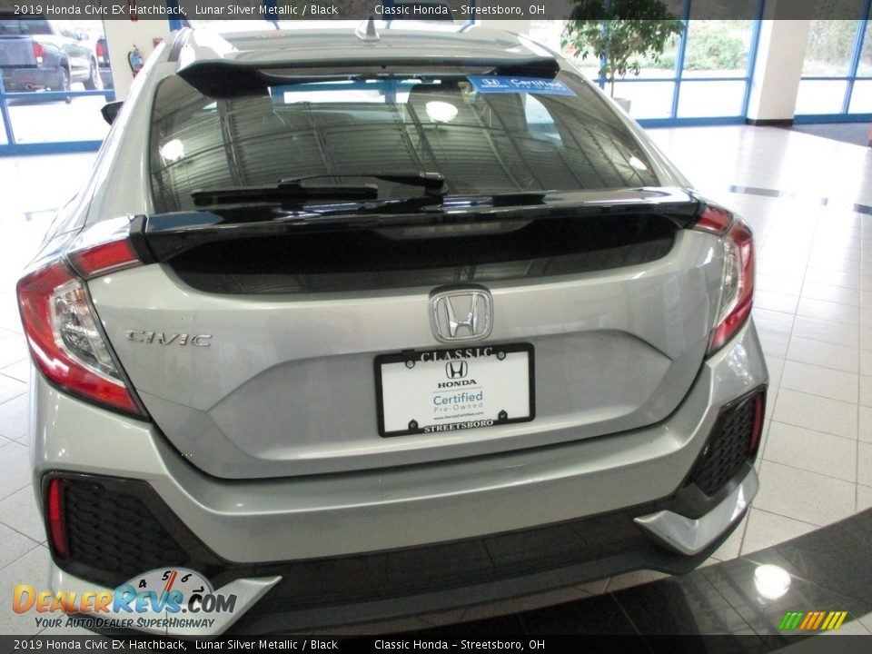 2019 Honda Civic EX Hatchback Lunar Silver Metallic / Black Photo #8