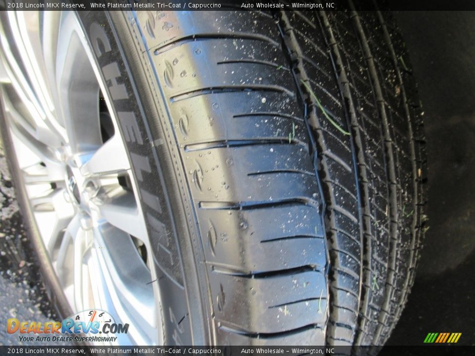 2018 Lincoln MKX Reserve White Platinum Metallic Tri-Coat / Cappuccino Photo #8