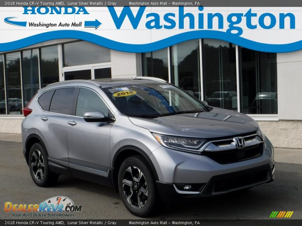 2018 Honda CR-V Touring AWD Lunar Silver Metallic / Gray Photo #1