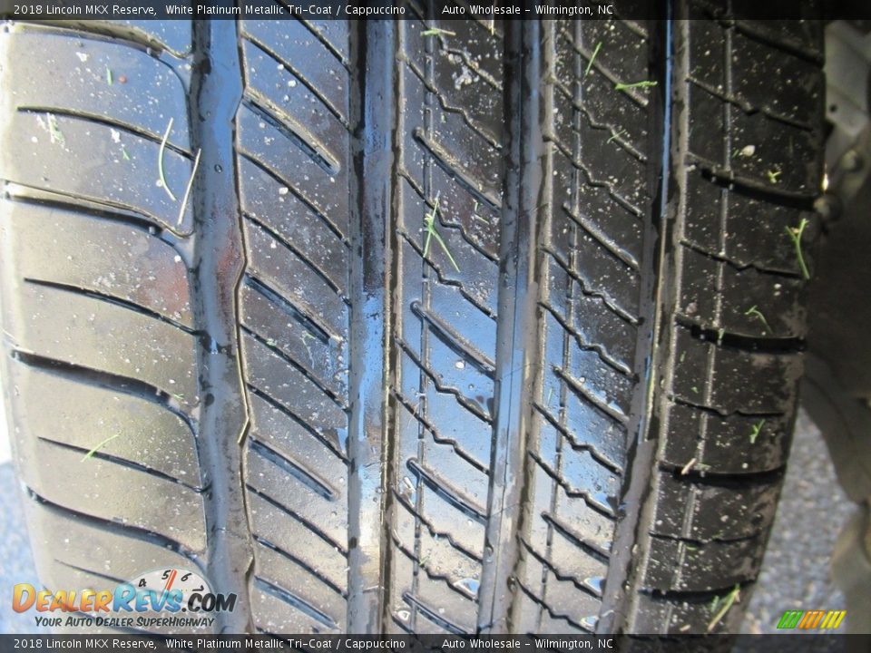 2018 Lincoln MKX Reserve White Platinum Metallic Tri-Coat / Cappuccino Photo #9