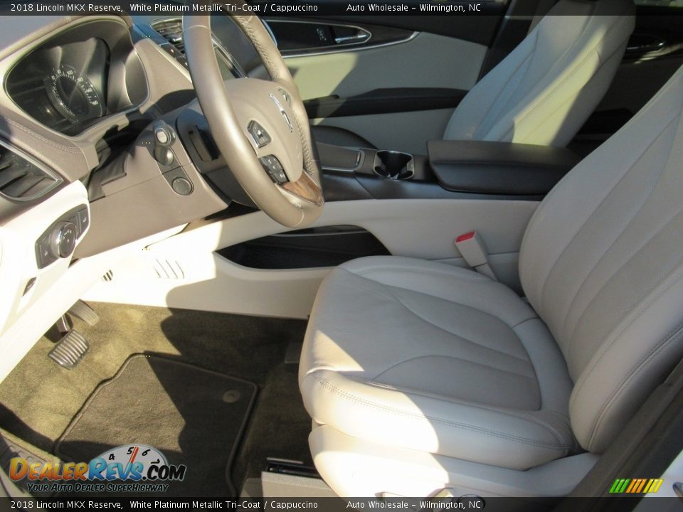 2018 Lincoln MKX Reserve White Platinum Metallic Tri-Coat / Cappuccino Photo #10