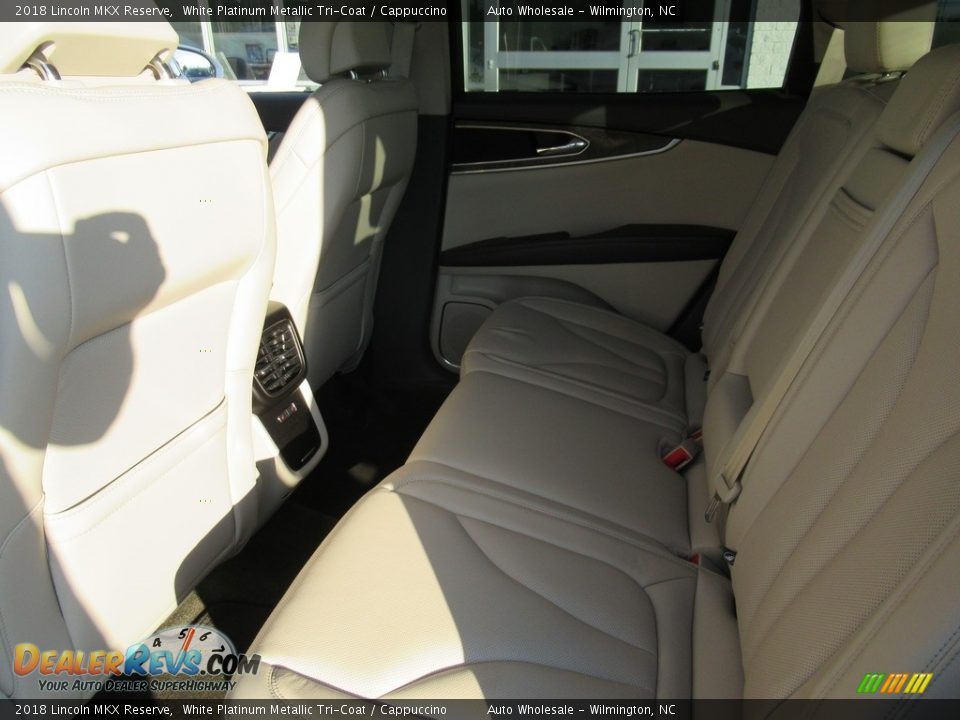 2018 Lincoln MKX Reserve White Platinum Metallic Tri-Coat / Cappuccino Photo #12