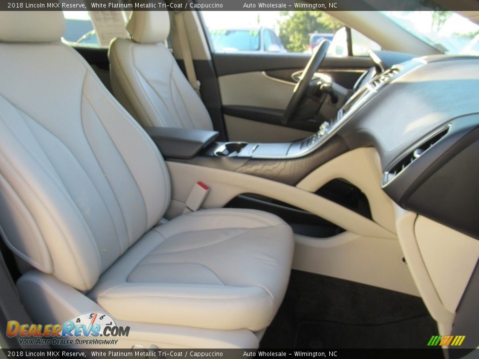 2018 Lincoln MKX Reserve White Platinum Metallic Tri-Coat / Cappuccino Photo #13
