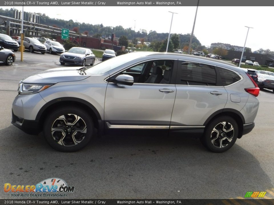 2018 Honda CR-V Touring AWD Lunar Silver Metallic / Gray Photo #6