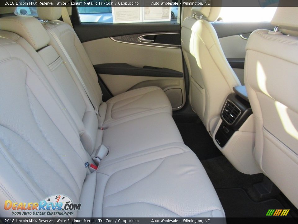 2018 Lincoln MKX Reserve White Platinum Metallic Tri-Coat / Cappuccino Photo #14