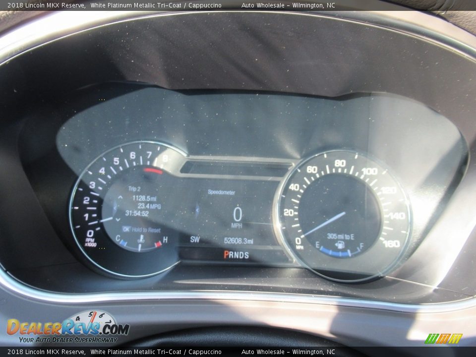 2018 Lincoln MKX Reserve White Platinum Metallic Tri-Coat / Cappuccino Photo #16