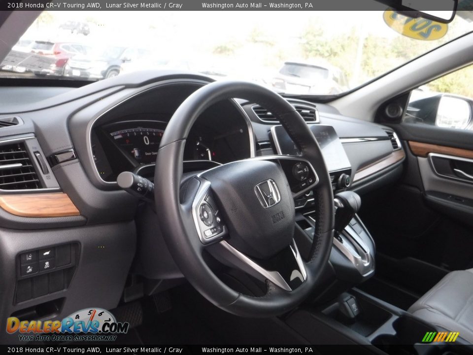 2018 Honda CR-V Touring AWD Lunar Silver Metallic / Gray Photo #16