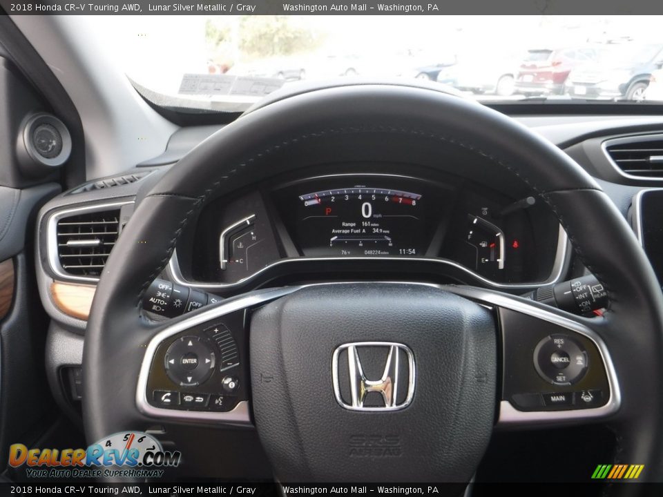 2018 Honda CR-V Touring AWD Lunar Silver Metallic / Gray Photo #25