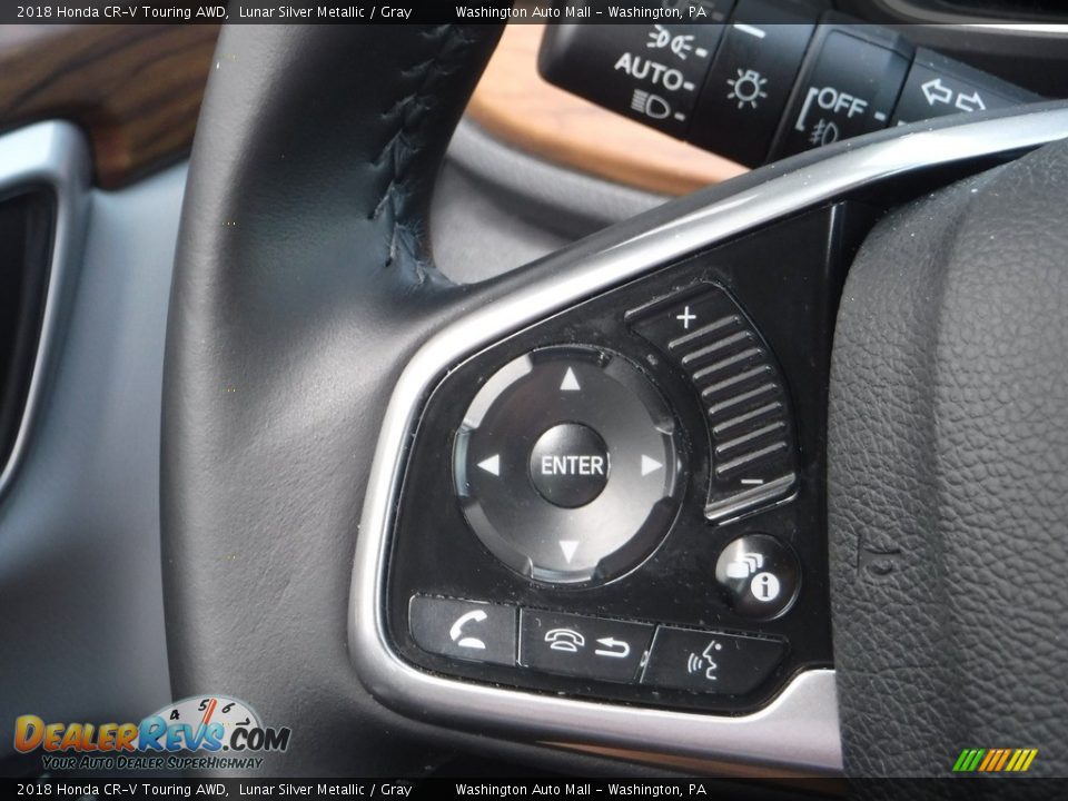 2018 Honda CR-V Touring AWD Lunar Silver Metallic / Gray Photo #26