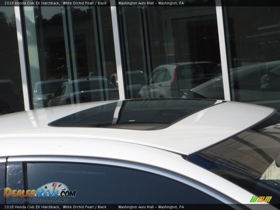 2018 Honda Civic EX Hatchback White Orchid Pearl / Black Photo #3