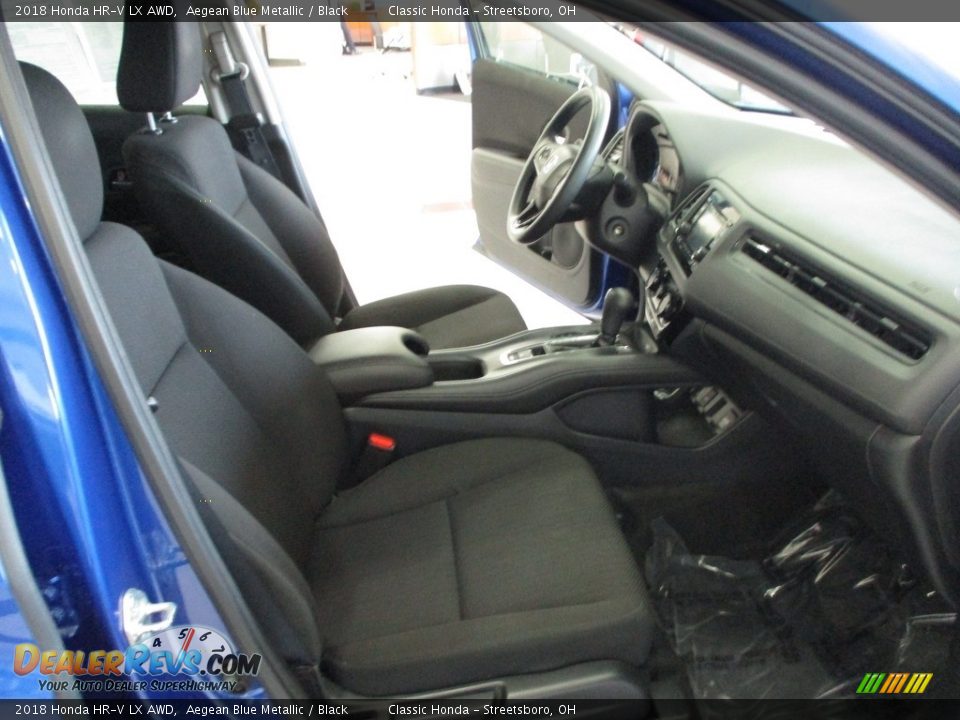 2018 Honda HR-V LX AWD Aegean Blue Metallic / Black Photo #16