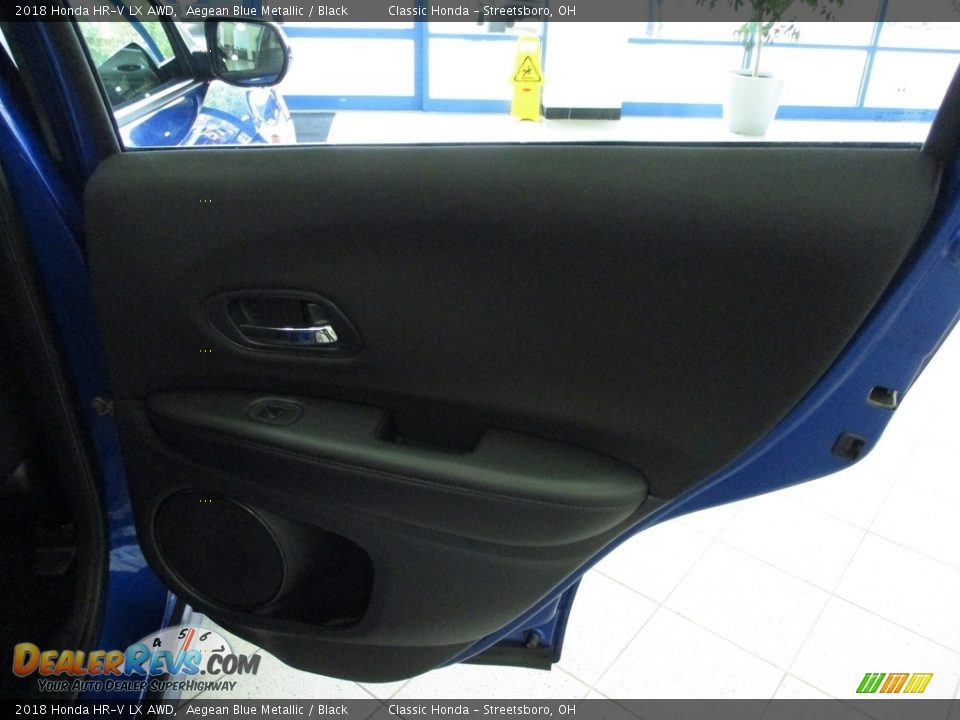 2018 Honda HR-V LX AWD Aegean Blue Metallic / Black Photo #17