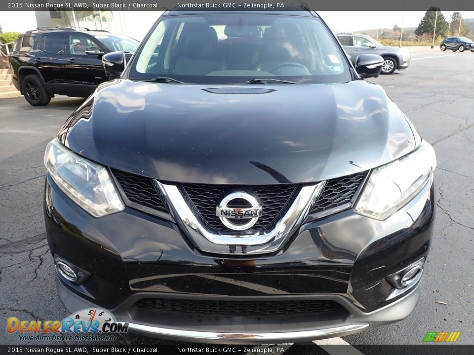 2015 Nissan Rogue SL AWD Super Black / Charcoal Photo #3