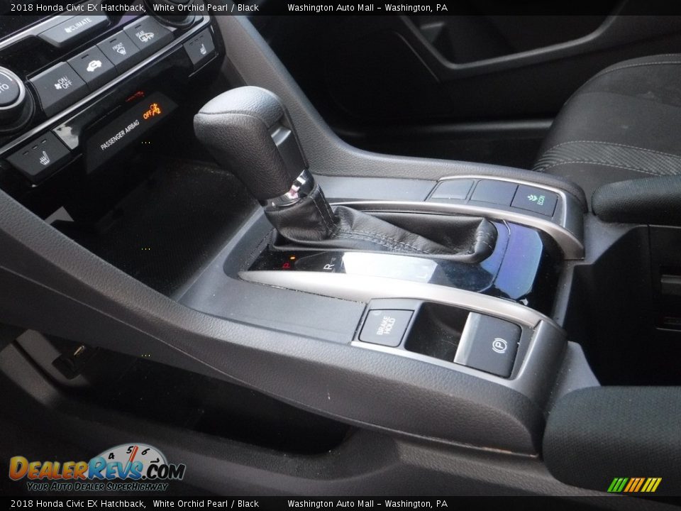 2018 Honda Civic EX Hatchback White Orchid Pearl / Black Photo #16