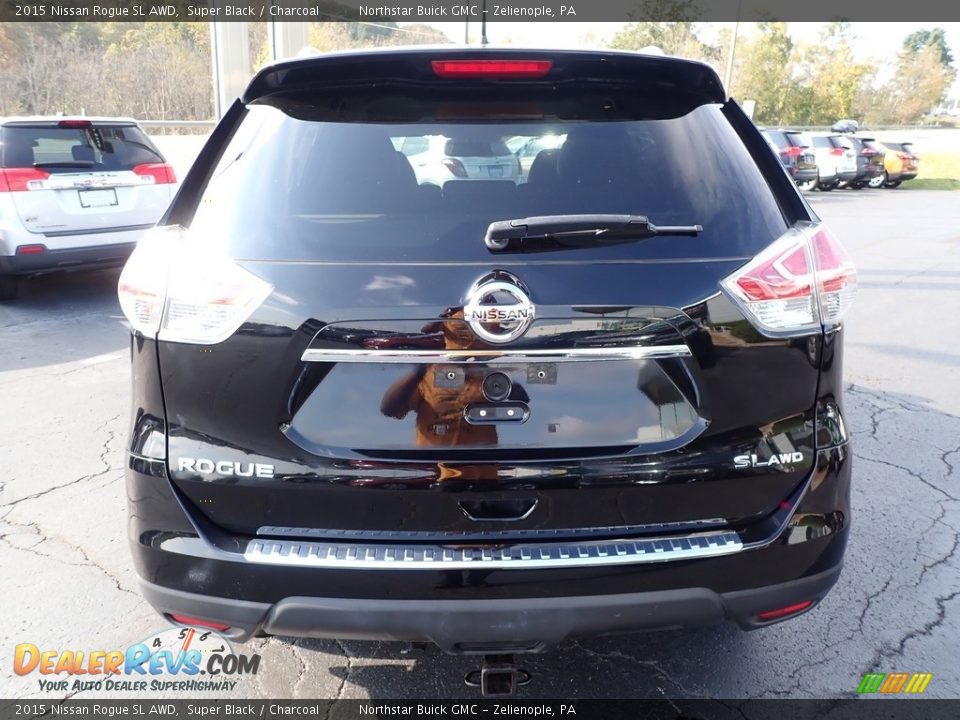 2015 Nissan Rogue SL AWD Super Black / Charcoal Photo #9