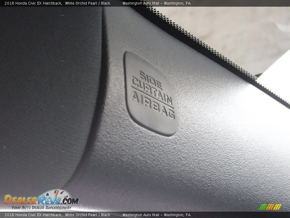 2018 Honda Civic EX Hatchback White Orchid Pearl / Black Photo #22