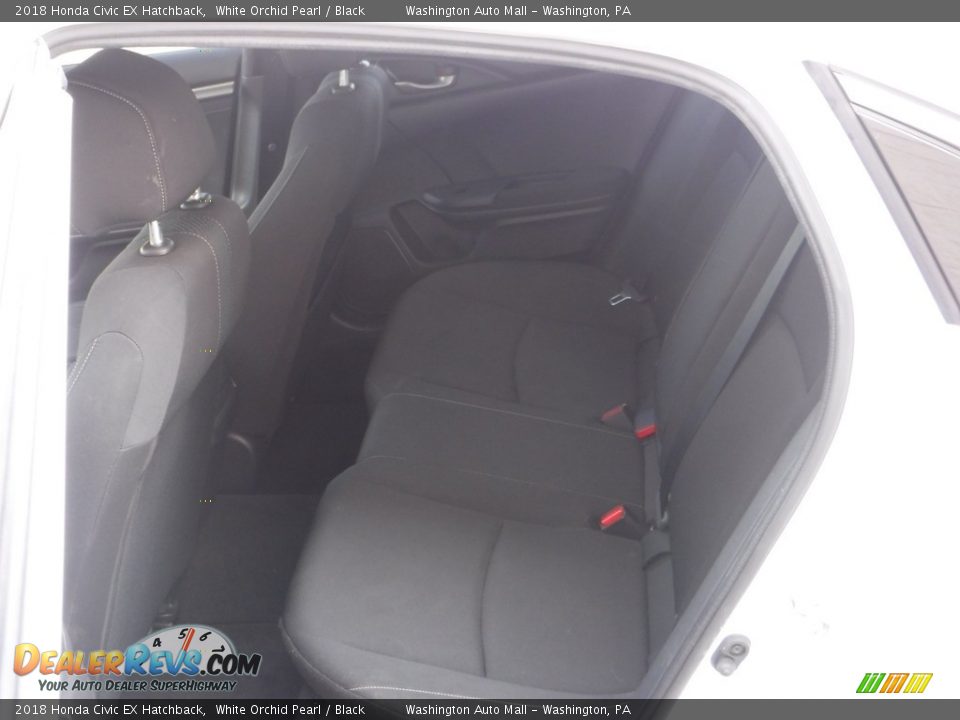 2018 Honda Civic EX Hatchback White Orchid Pearl / Black Photo #26