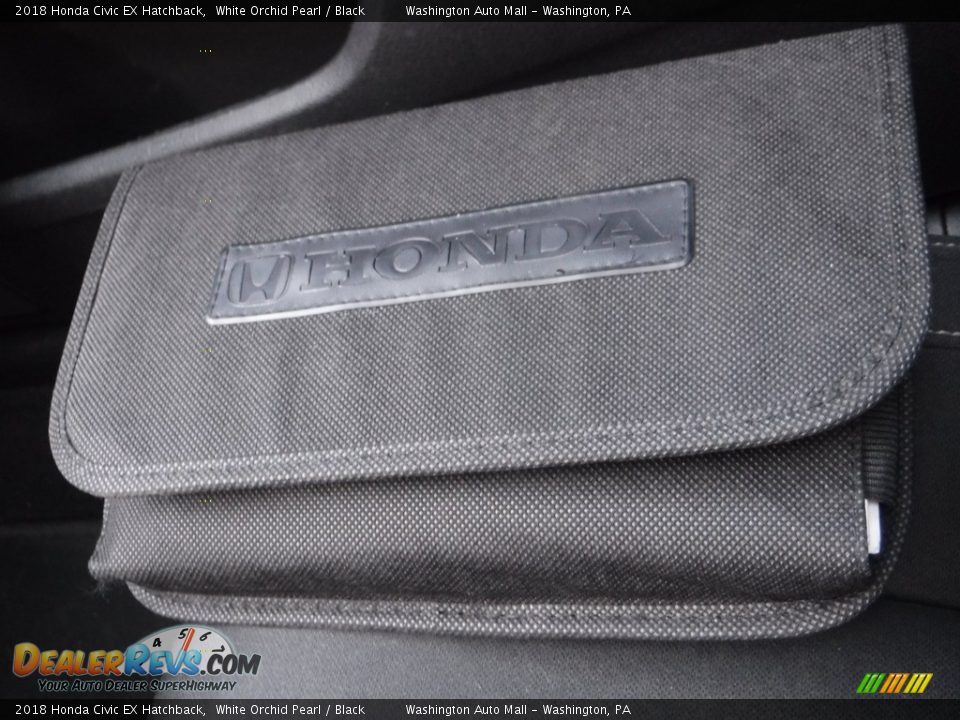 2018 Honda Civic EX Hatchback White Orchid Pearl / Black Photo #27