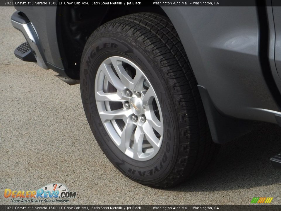 2021 Chevrolet Silverado 1500 LT Crew Cab 4x4 Satin Steel Metallic / Jet Black Photo #3