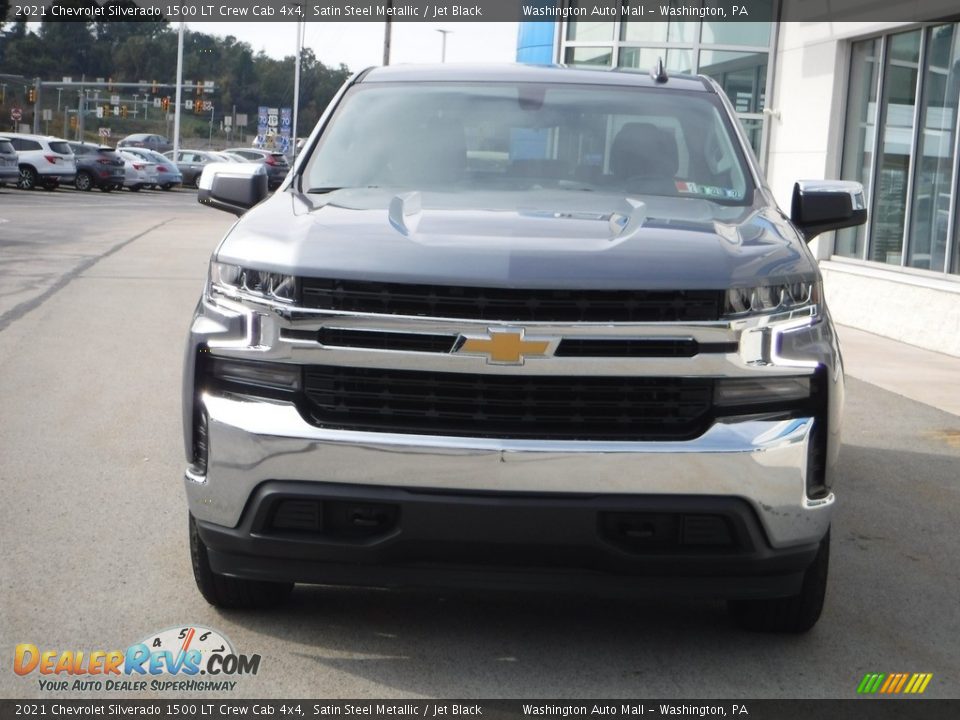 2021 Chevrolet Silverado 1500 LT Crew Cab 4x4 Satin Steel Metallic / Jet Black Photo #6