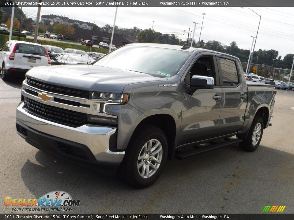 2021 Chevrolet Silverado 1500 LT Crew Cab 4x4 Satin Steel Metallic / Jet Black Photo #7