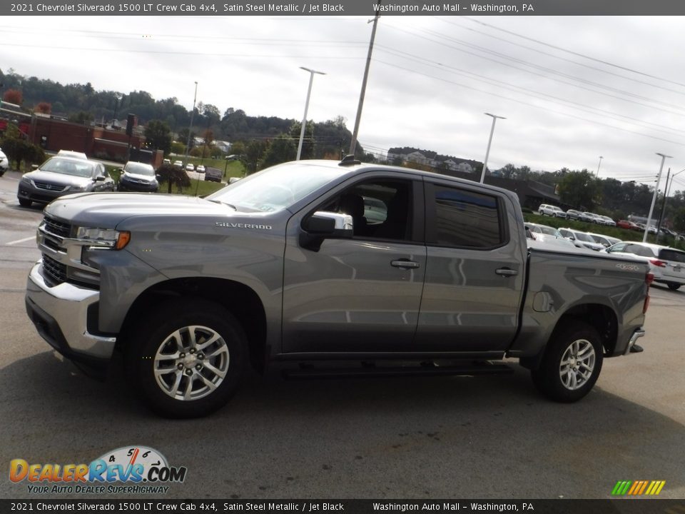 2021 Chevrolet Silverado 1500 LT Crew Cab 4x4 Satin Steel Metallic / Jet Black Photo #8