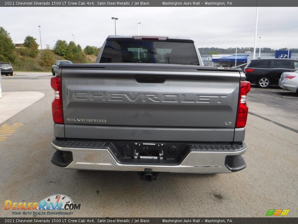 2021 Chevrolet Silverado 1500 LT Crew Cab 4x4 Satin Steel Metallic / Jet Black Photo #10