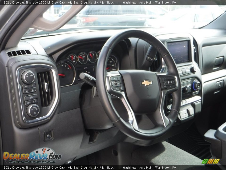 2021 Chevrolet Silverado 1500 LT Crew Cab 4x4 Satin Steel Metallic / Jet Black Photo #18