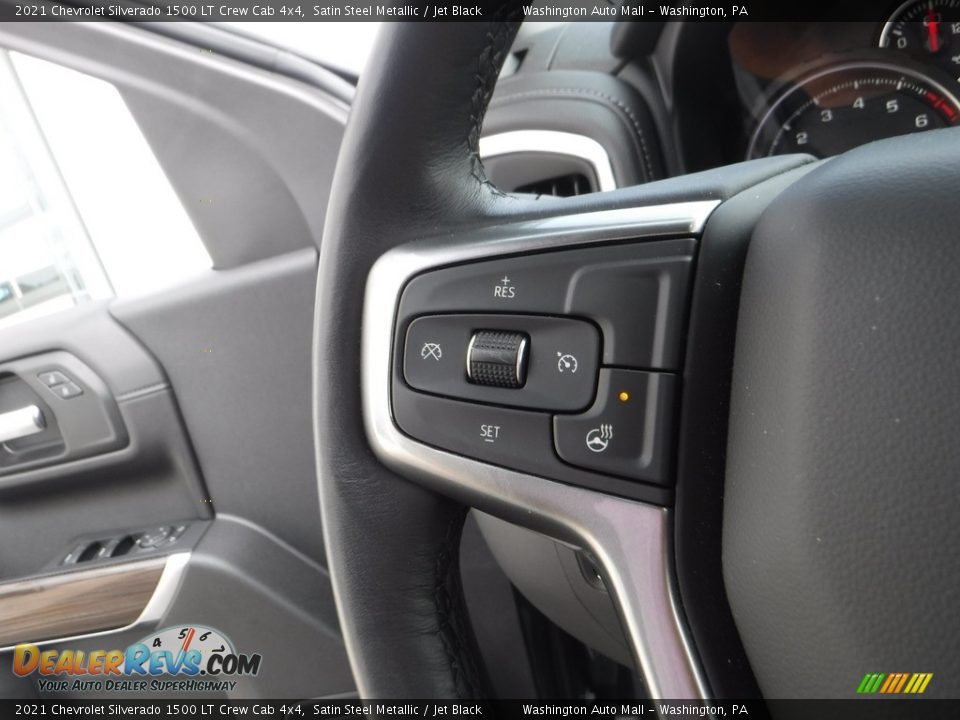 2021 Chevrolet Silverado 1500 LT Crew Cab 4x4 Satin Steel Metallic / Jet Black Photo #30