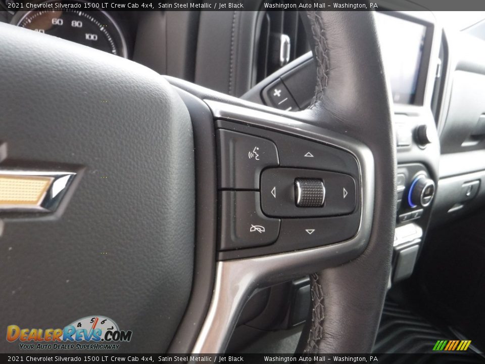 2021 Chevrolet Silverado 1500 LT Crew Cab 4x4 Satin Steel Metallic / Jet Black Photo #31
