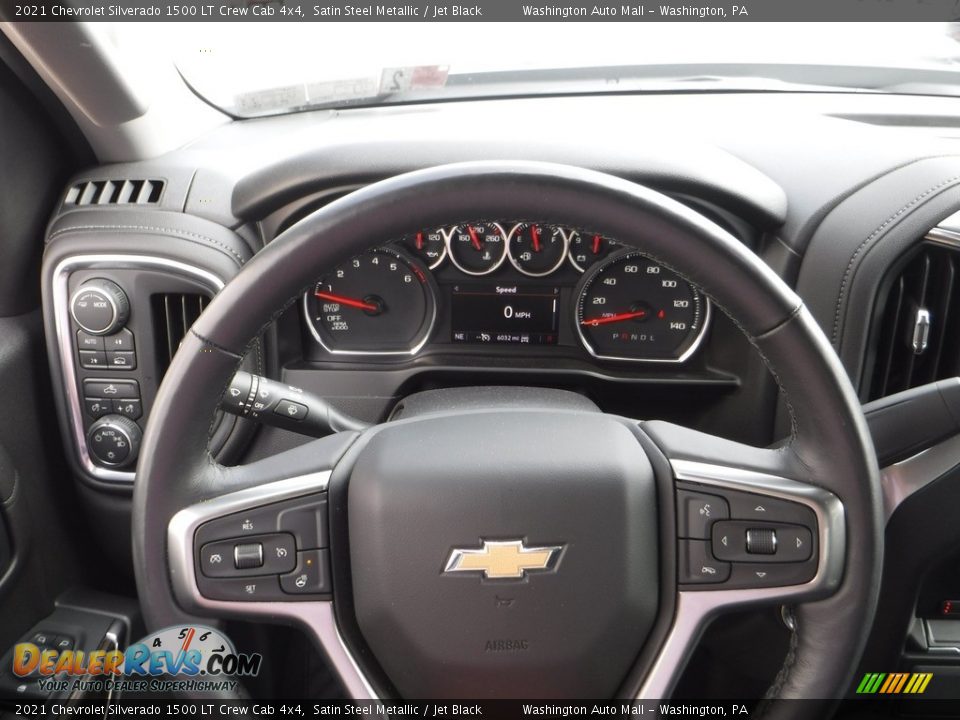 2021 Chevrolet Silverado 1500 LT Crew Cab 4x4 Satin Steel Metallic / Jet Black Photo #32