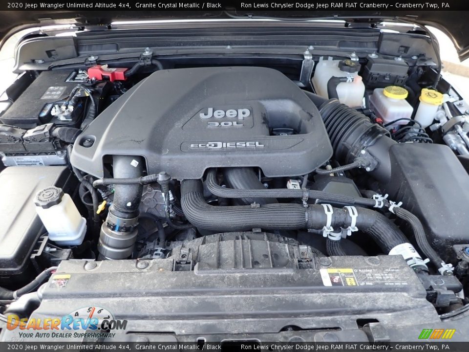 2020 Jeep Wrangler Unlimited Altitude 4x4 3.0 Liter DOHC 24-Valve Turbo-Diesel V6 Engine Photo #3