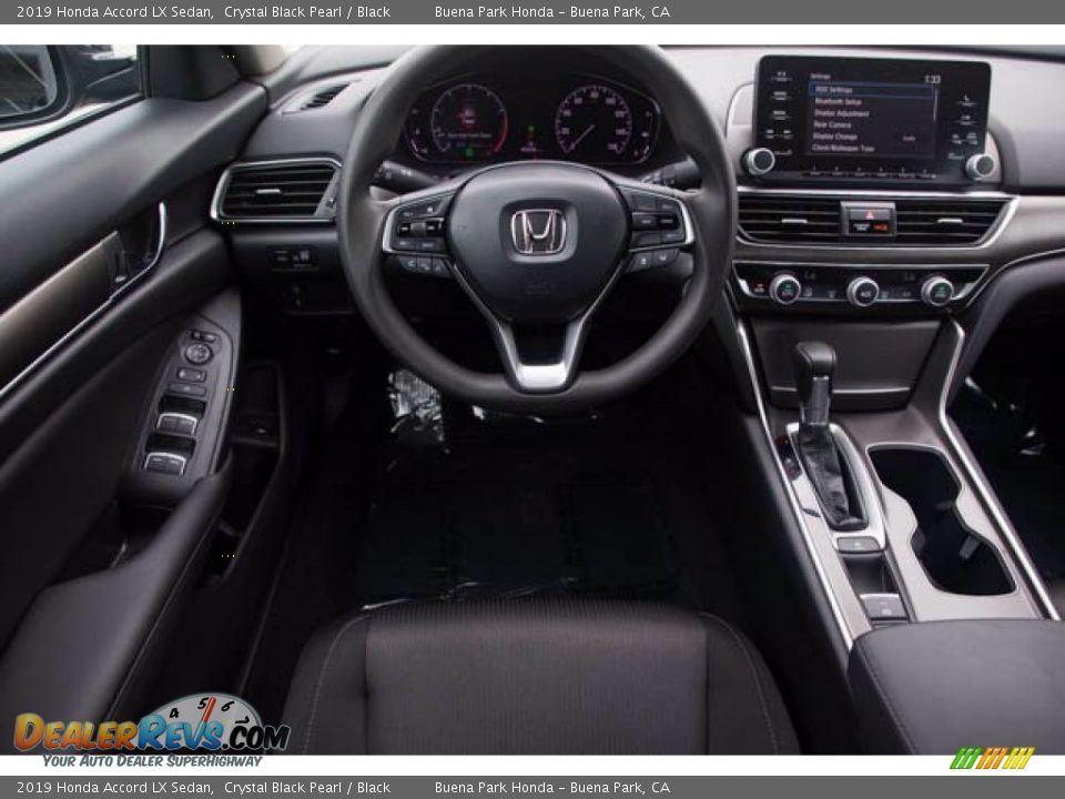 2019 Honda Accord LX Sedan Crystal Black Pearl / Black Photo #5
