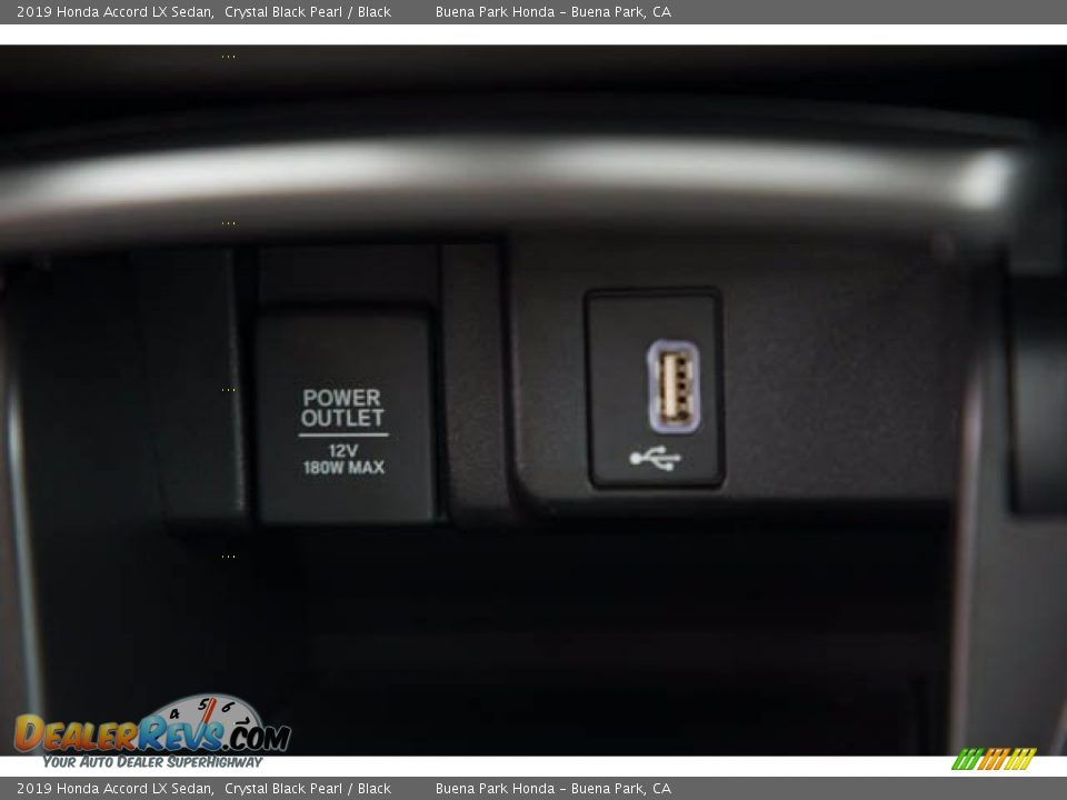 2019 Honda Accord LX Sedan Crystal Black Pearl / Black Photo #19