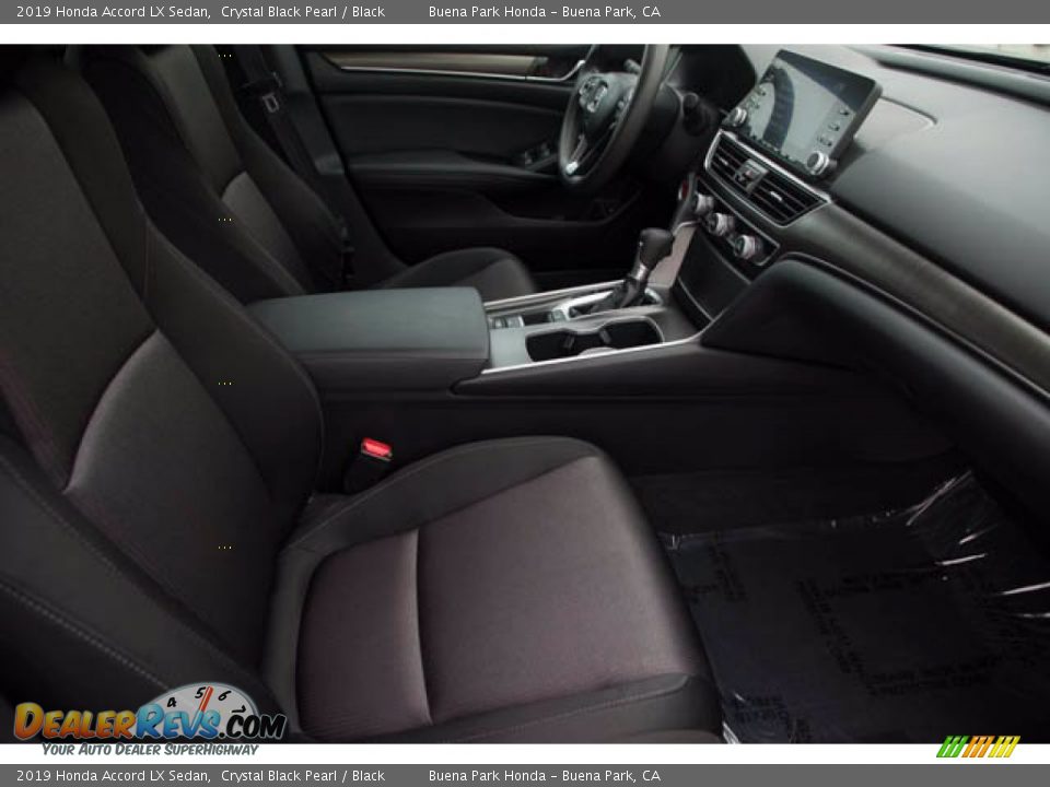 2019 Honda Accord LX Sedan Crystal Black Pearl / Black Photo #25